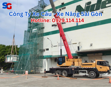 Cho thuê xe Kato chuyên nghiệp – Cẩu hạ máy móc nặng an toàn, giá rẻ